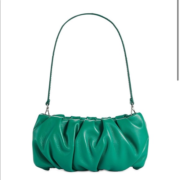 STAUD Handbags - Staud Small Bean Ruched-Effect Shoulder Bag